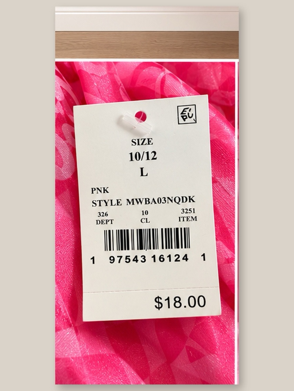 Barbie Pink Logo Puff-Sleeve Party Dress - Picture 3 of 4